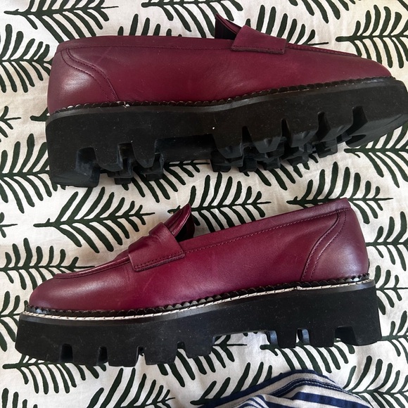 Madewell Shoes - Women’s burgundy loafers.